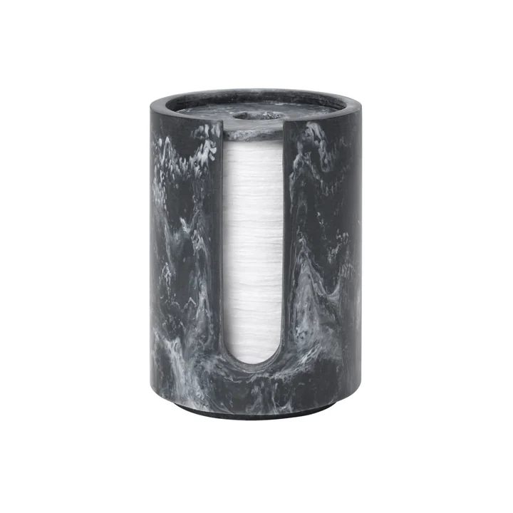 Ferm Living - Mist Wattepadbehälter, Ø 8 x H 11,8 cm, charcoal