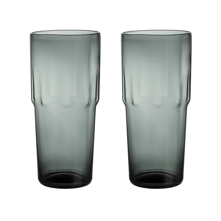 Iittala - Solare Trinkglas, 0,39 l, stahlgrau (2er-Set)