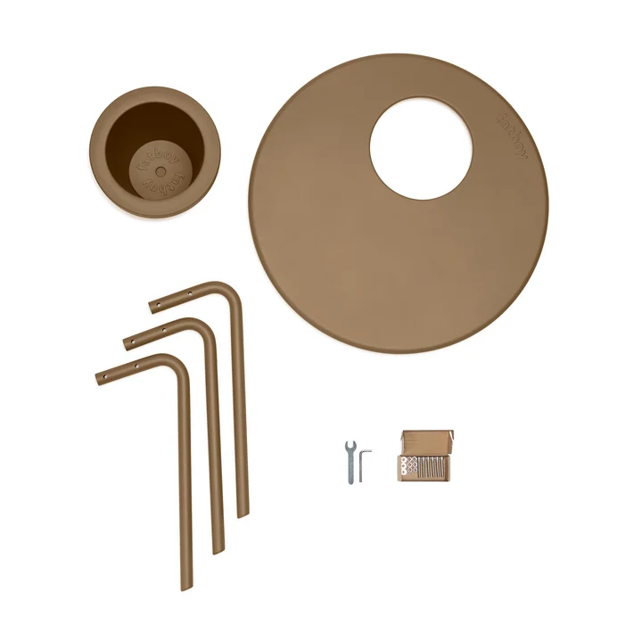 Fatboy - Bakkes Beistelltisch Ø 60 cm, mochaccino