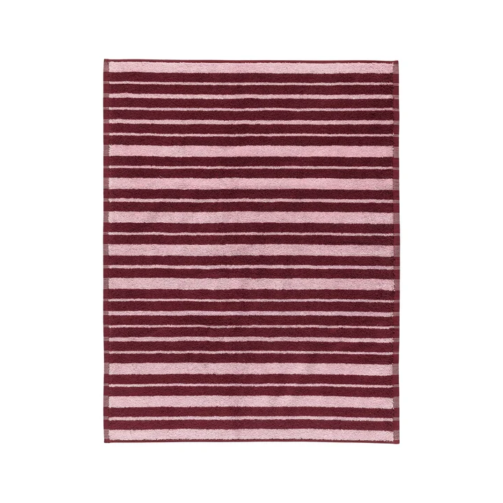Marimekko - Raide Badematte, 70 x 50 cm, burgundy / pink 