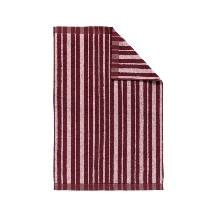 Marimekko - Raide Handtuch, 50 x 70 cm, burgundy / pink 