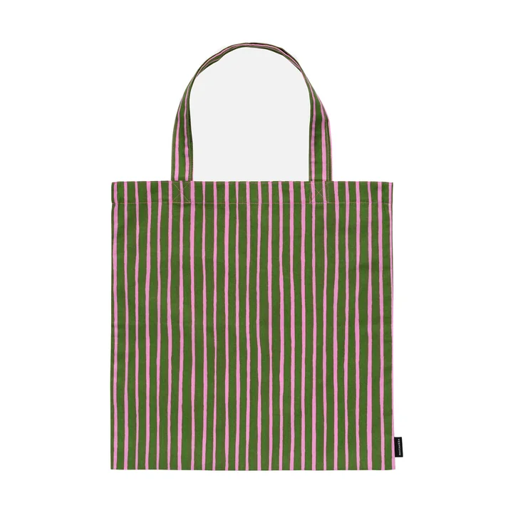 Marimekko - Piccolo Tasche, 44 x 43 cm, olive green / fuschia