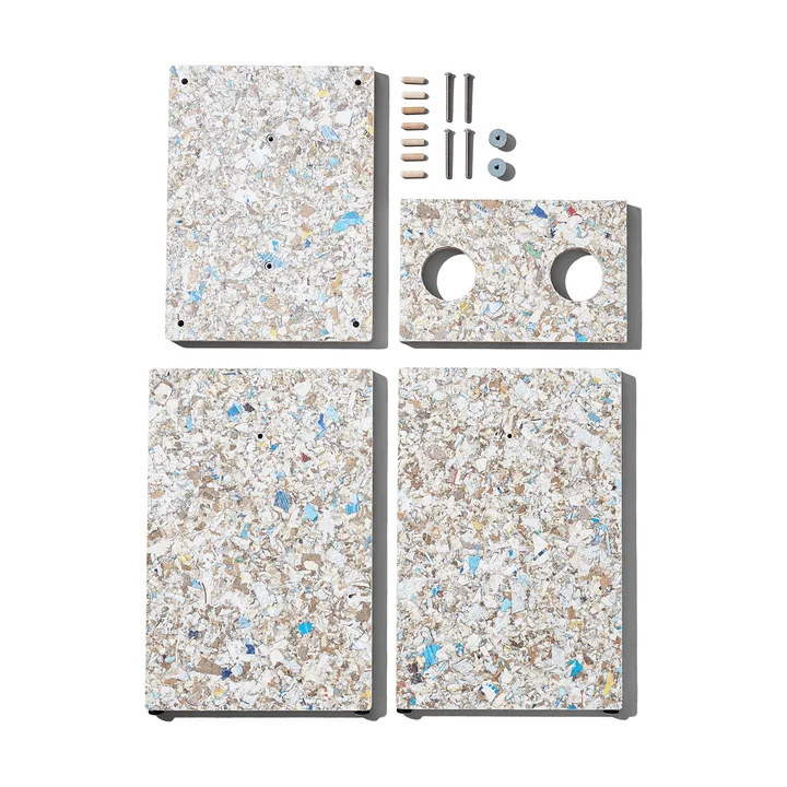 Form & Refine - Remake Hocker, H 45,5 cm, grau