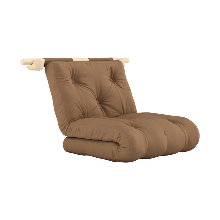 Karup Design - Hooked 75 Sofabett inkl. Bravo Matratze 75 x 200 cm, mocca