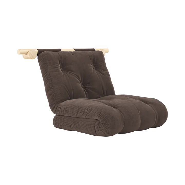 Karup Design - Hooked 75 Sofabett inkl. Bravo Matratze 75 x 200 cm, chocolate