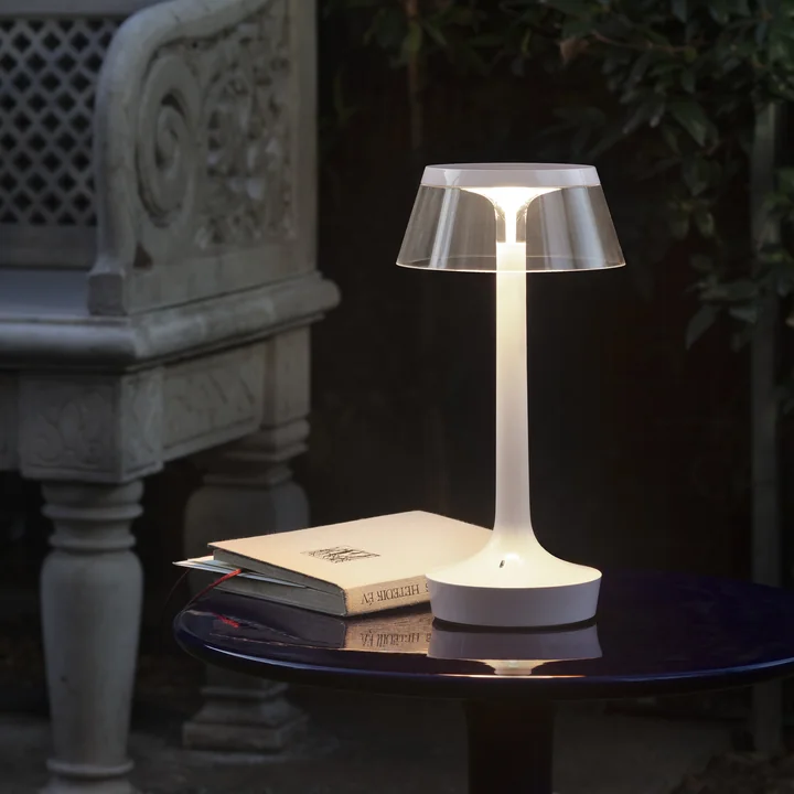 Flos - Bon jour Unplugged Akku-Tischleuchte, Color Tune, almost white