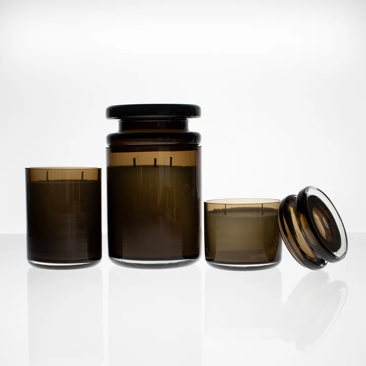 Serax - Duftkerze mit Deckel Zephyr, dunkelbraun