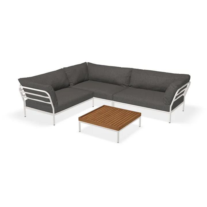 HOUE - Level 2 Loungeset 7, muted white / dark grey basic