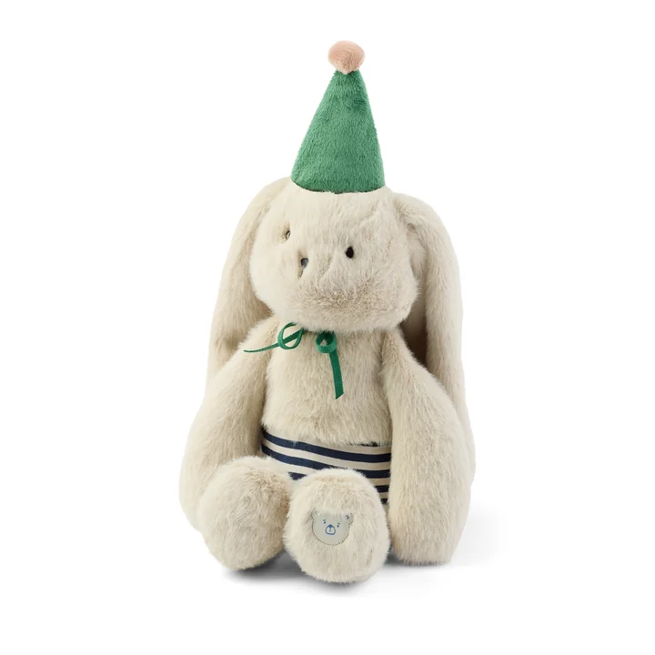 LIEWOOD - Bertrand Kaninchen Celebration Teddy, Mist, Blue stripe mix