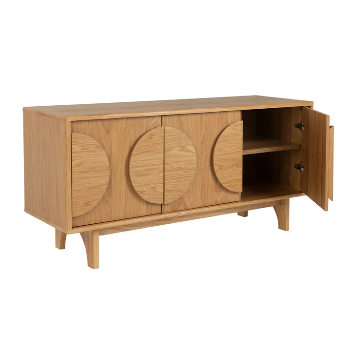 Zuiver - Groove Sideboard mit 3 Türen, Eiche