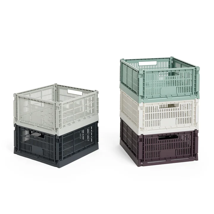 HAY - Colour Crate Korb Square M, 29,5 x 29,5 cm, recycled
