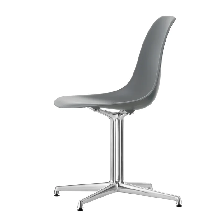 Vitra - Eames Plastic Side Chair DSL RE, poliert / granitgrau