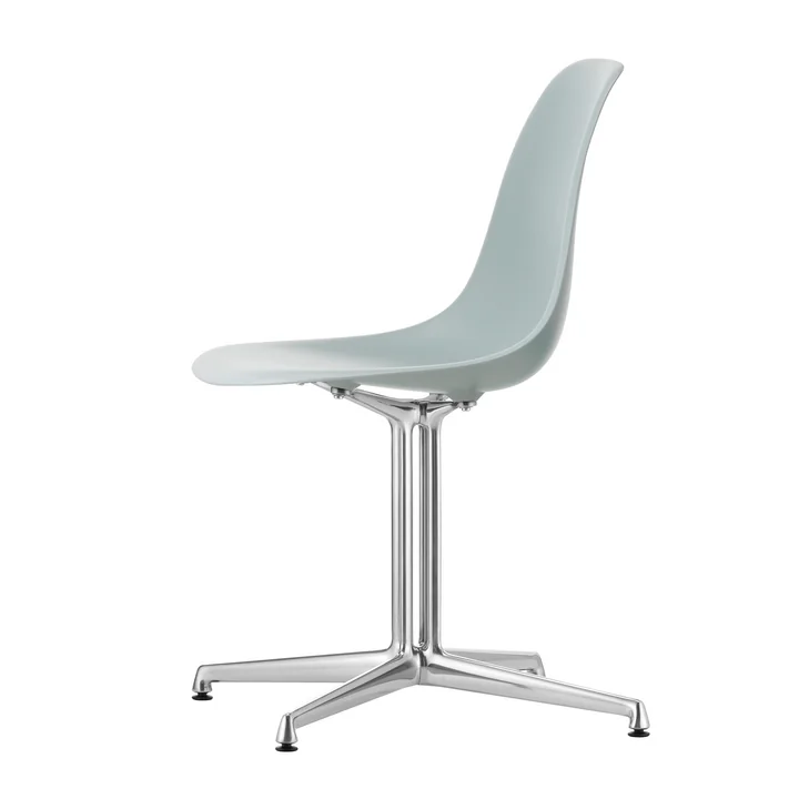 Vitra - Eames Plastic Side Chair DSL RE, poliert / hellgrau