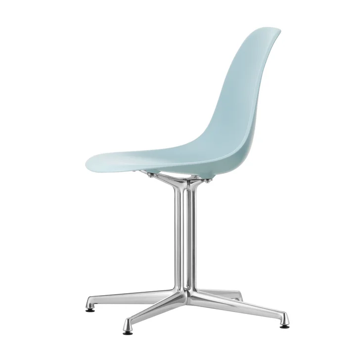 Vitra - Eames Plastic Side Chair DSL RE, poliert / eisgrau