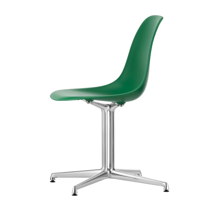 Vitra - Eames Plastic Side Chair DSL RE, poliert / smaragd