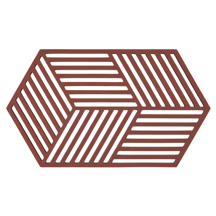 Zone Denmark - Hexagon Untersetzer large, burgundy