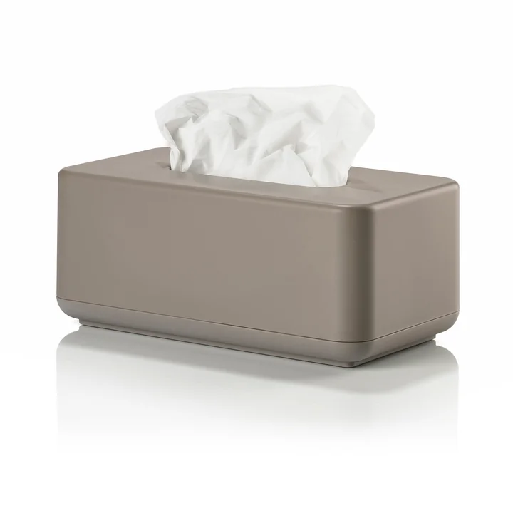 Zone Denmark - Ume Taschentuchbox, 25,6 x 14 x 10,7 cm, taupe