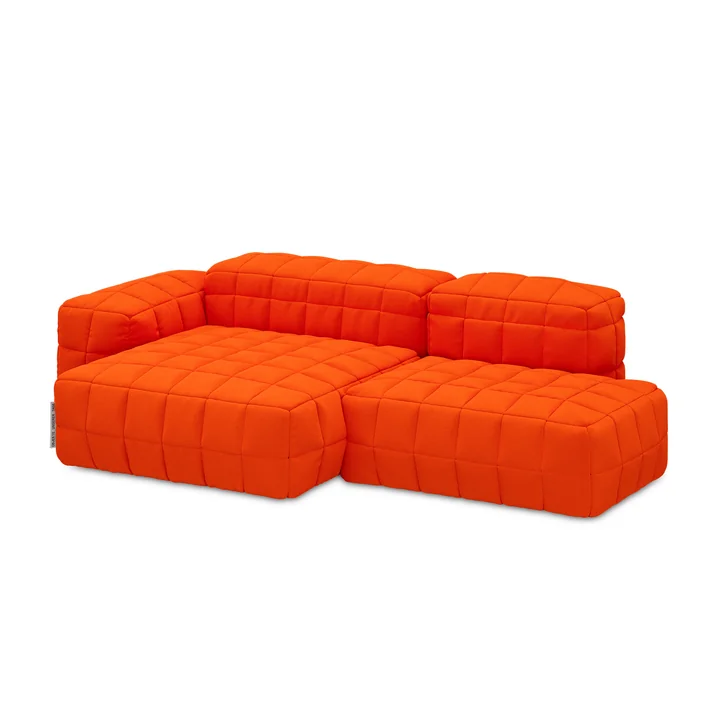 OUT Objekte unserer Tage - Henn Sofa 02, 245 x 140 cm, reinorange (Vidar 4 0542 by Kvadrat / Raf Simons)