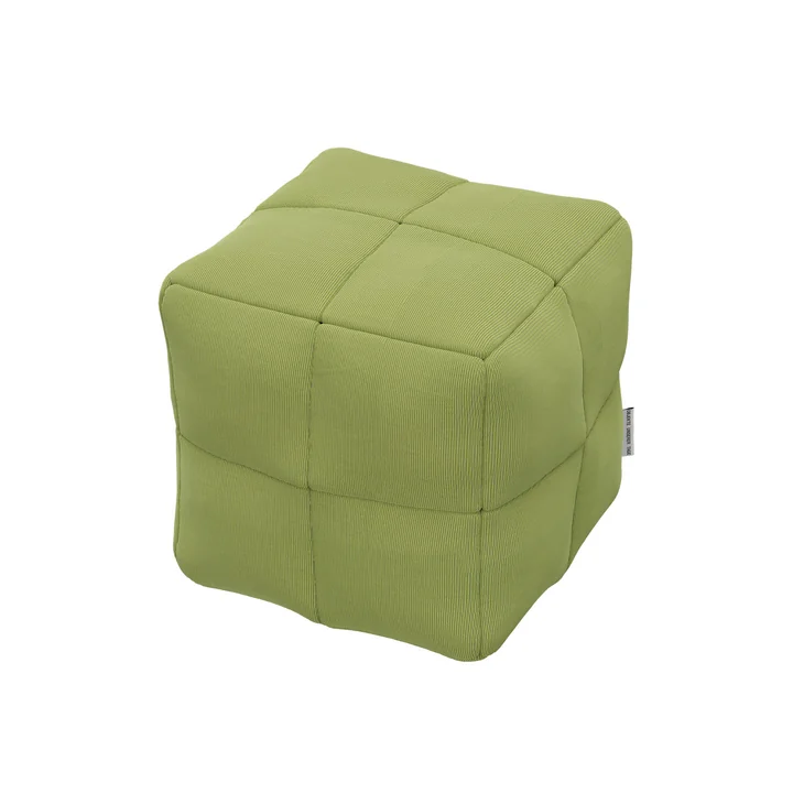 OUT Objekte unserer Tage - Henn Cube Kissen, 32 x 32 x 32 cm, limette (Suunta 0402 by Kvadrat)