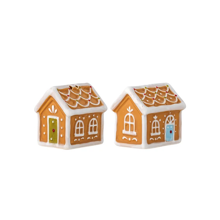 Bloomingville - Ginnie Salz- und Pfefferstreuer, braun (2er- Set)