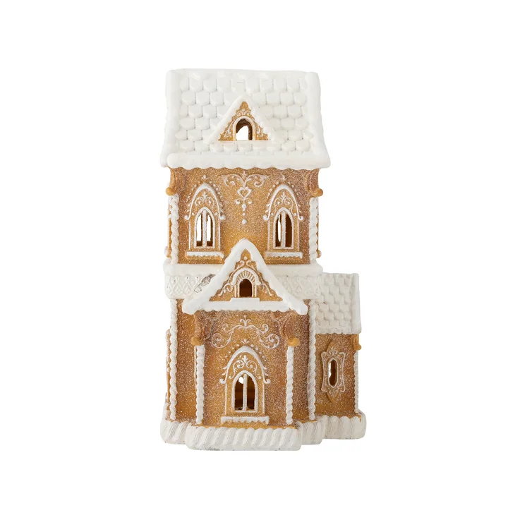 Bloomingville - Kevin Deko-Haus mit Licht, braun