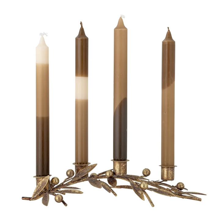 Bloomingville - Mirabel Kerzenständer, 31 x 7,5 x 16,5 cm, gold