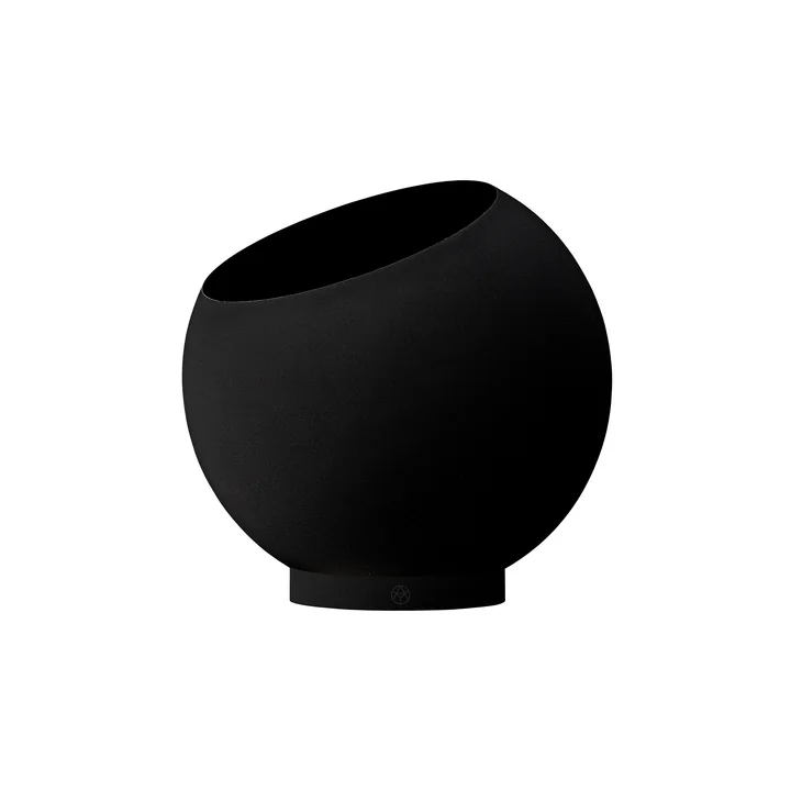 AYTM - Globe Blumentopf, Ø 30 x H 26,6 cm, schwarz / schwarz