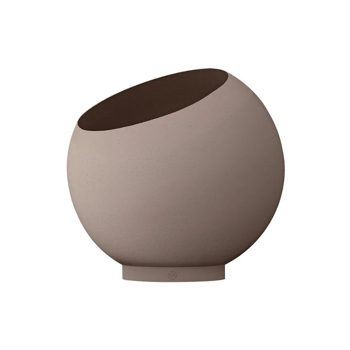 AYTM - Globe Blumentopf, Ø 37 x H 32,2 cm, taupe / taupe