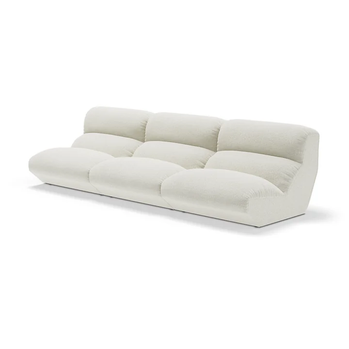 &Tradition - Hi Lo 3-Sitzer Sofa, Konfiguration C, beige (Stoff Gabriel Grain 61229)