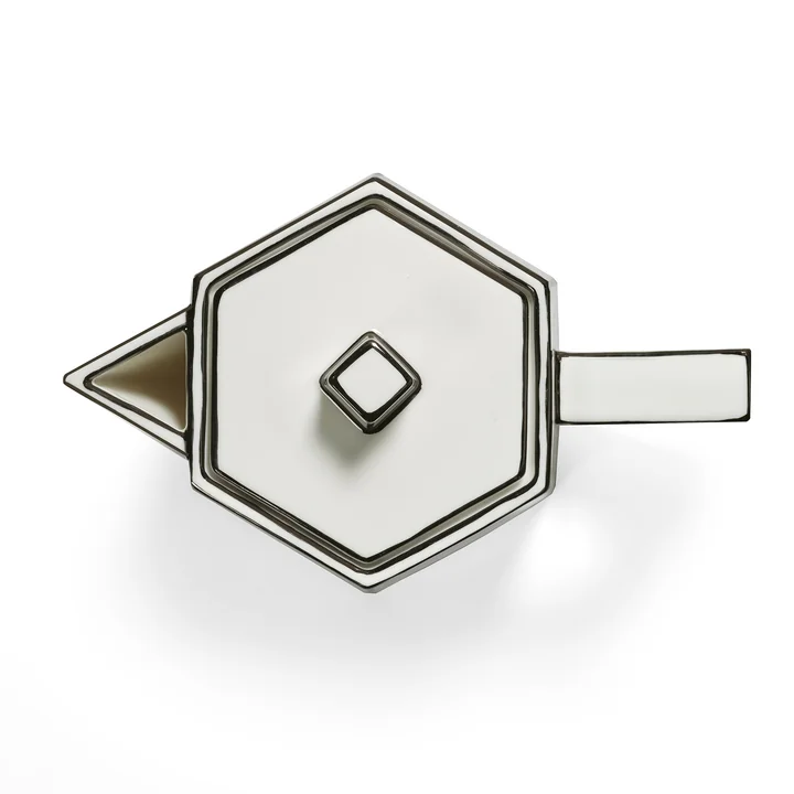 Serax - Carte Blanche Teekanne, weiß / schwarz