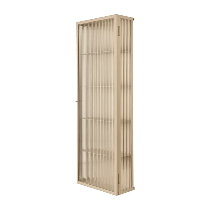 Ferm Living - Haze Wandschrank, 35 x 100 cm, Glas / kaschmir