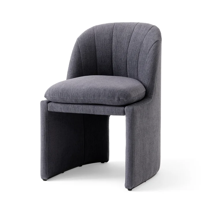 &Tradition - Loafer SC106 Dining Chair, grau (Stoff Kvadrat Cifrado 0771)
