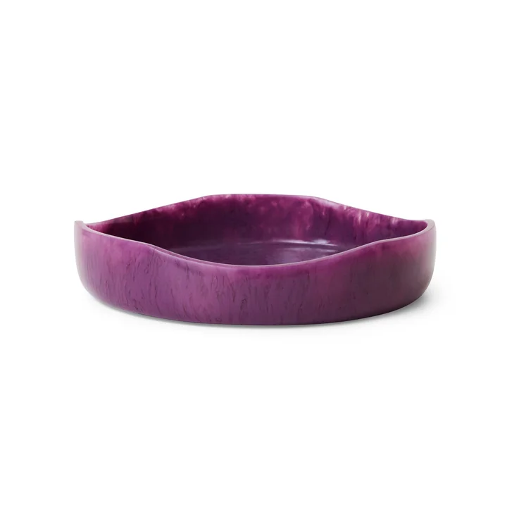 HKliving - Shell Salatschale, Ø 26,5 cm, plum