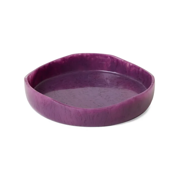 HKliving - Shell Salatschale, Ø 26,5 cm, plum