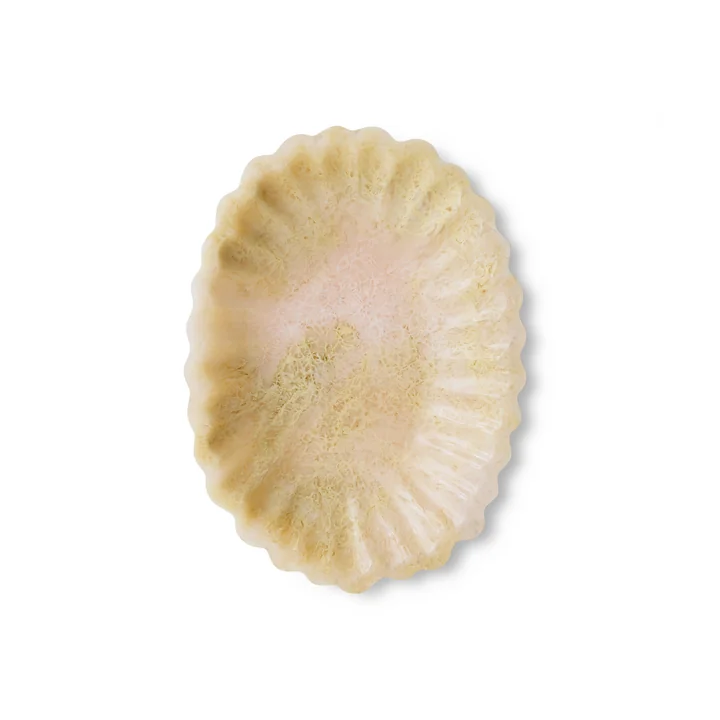 HKliving - New Classics Resin Tablett, 29 x 21,5 cm, ivory