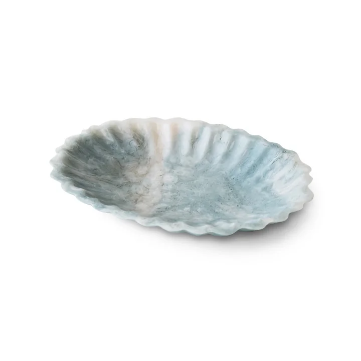 HKliving - New Classics Resin Tablett, 29 x 21,5 cm, pale blue