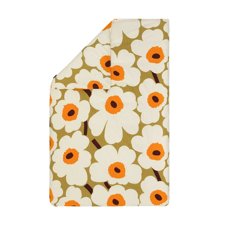 Marimekko - Unikko Deckenbezug, 135 / 140 x 200 cm, caramel / cream / warm orange (Herbst / Winter 2025)