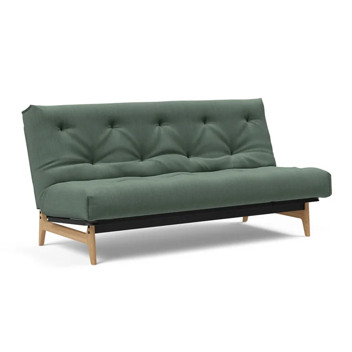 Innovation Living - Aslak 140 Schlafsofa, 200 x 81 cm, grün (518 Elegance Green)