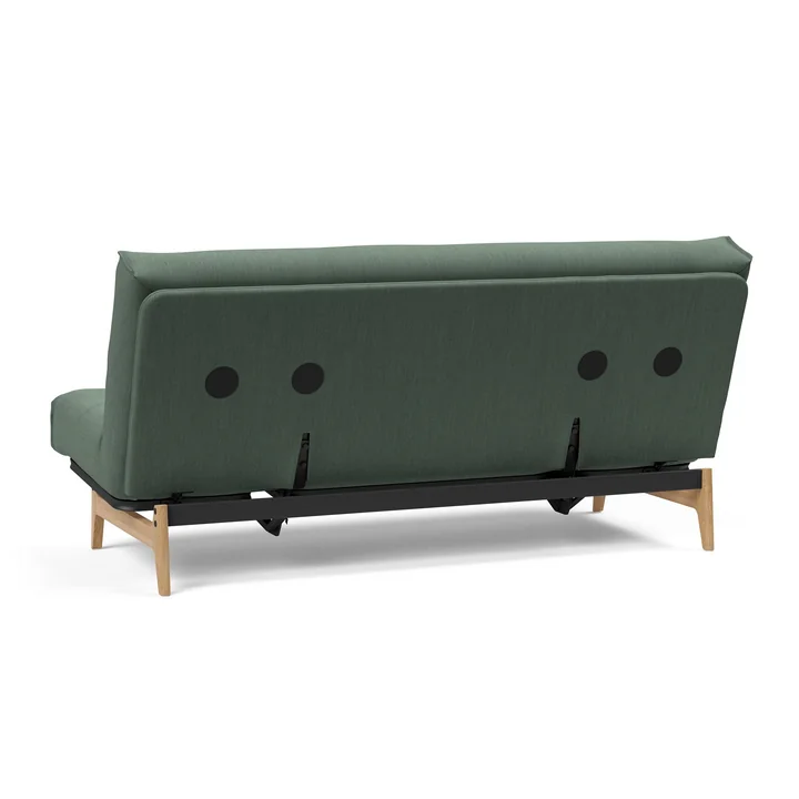 Innovation Living - Aslak 140 Schlafsofa, 200 x 81 cm, grün (518 Elegance Green)