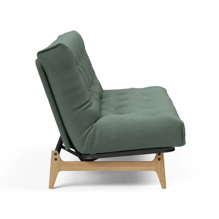 Innovation Living - Aslak 140 Schlafsofa, 200 x 81 cm, grün (518 Elegance Green)