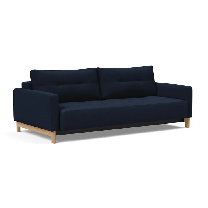 Innovation Living - Pyxis D.E.L Schlafsofa, dunkelblau (Stoff 528 Mixed Dance)