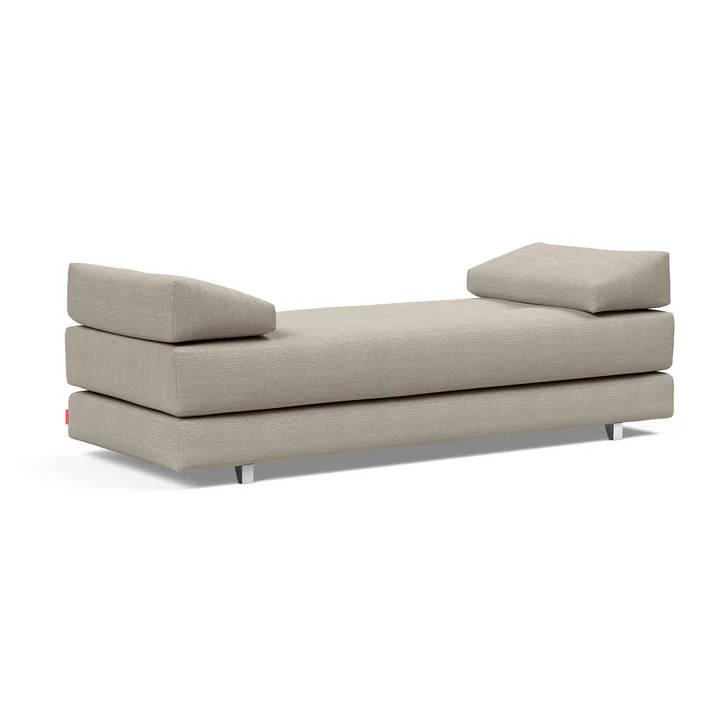Innovation Living - Sigmund Alu Schlafsofa, 200 x 84 cm, natur (579 Kenya Gravel)