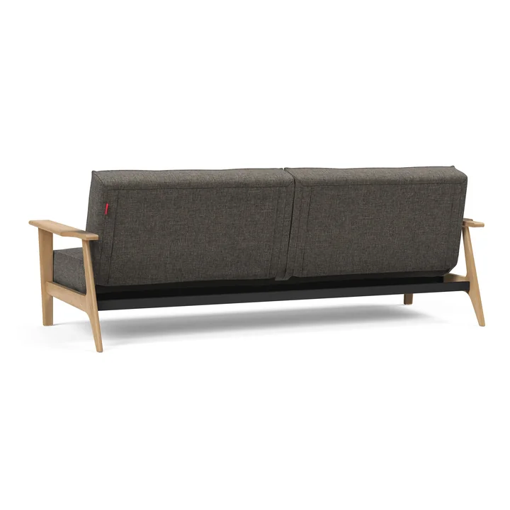 Innovation Living - Splitback Frej Schlafsofa, 234 x 90 cm, dunkelgrau (216 Flashtex)
