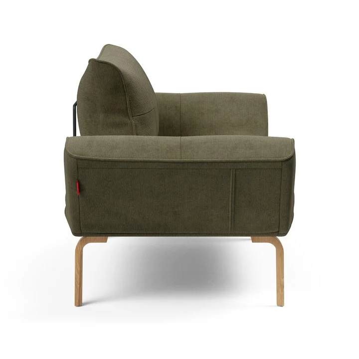 Innovation Living - Zeal Styletto Tagesbett, Cord, pine green (Stoff 316 Cordufine)