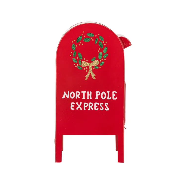 Bloomingville - Carlo Briefkasten Weihnachtsdeko, rot