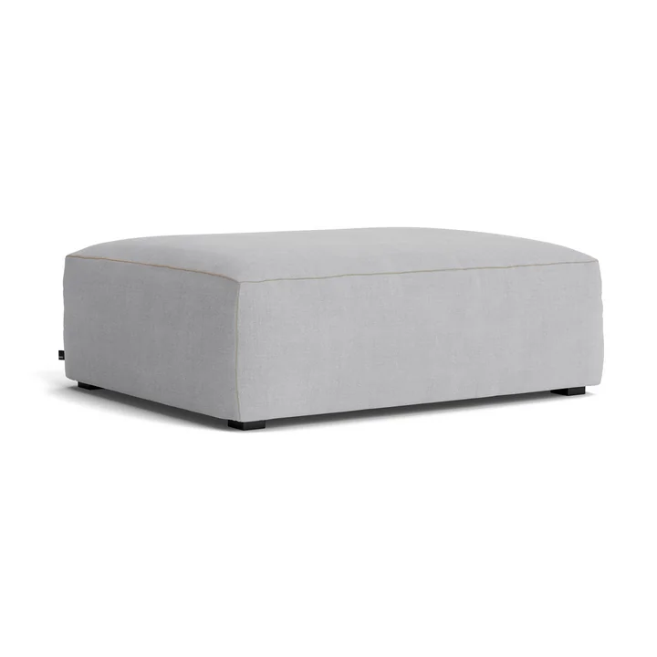 HAY - Mags Soft Ottoman S02 (S), hellgrau (Linara 443) / Nähte: beige