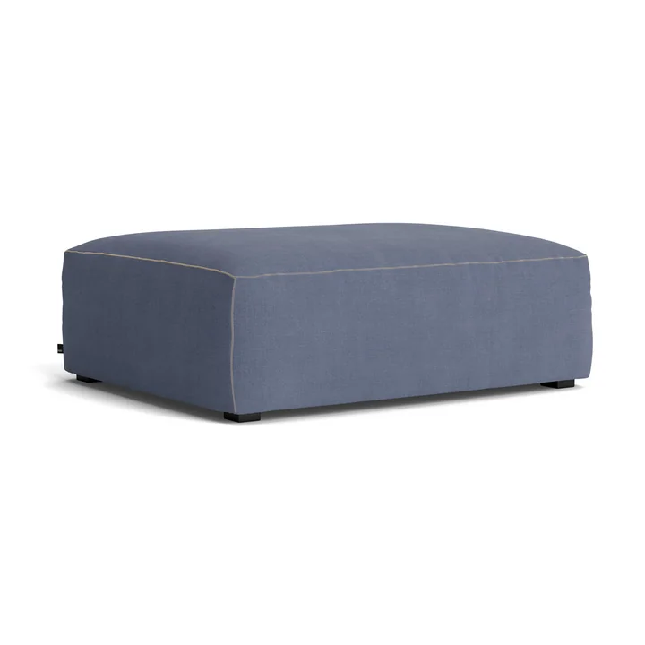 HAY - Mags Soft Ottoman S02 (S), blau (Linara 198) / Nähte: beige