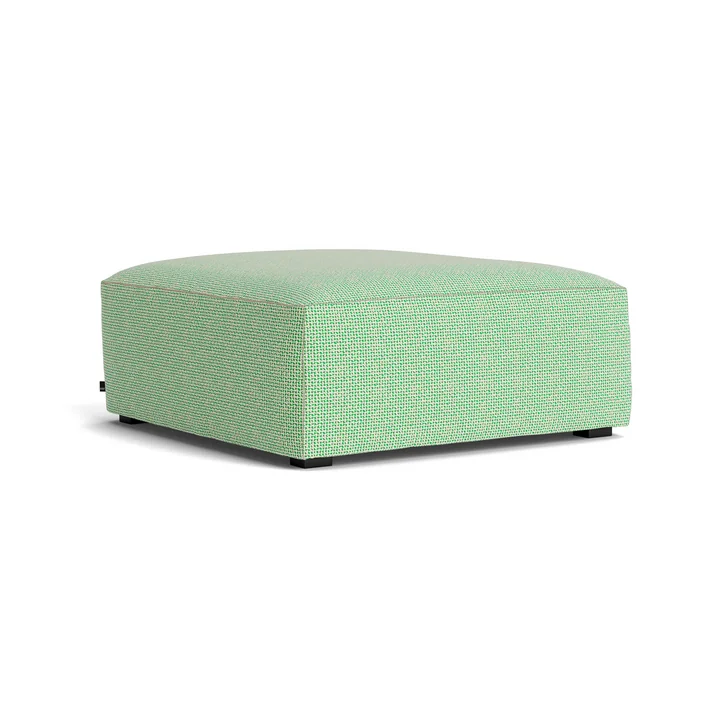 HAY - Mags Soft Ottoman S01 (XS), grün-weiß (Tartaglia 989) / Nähte: beige