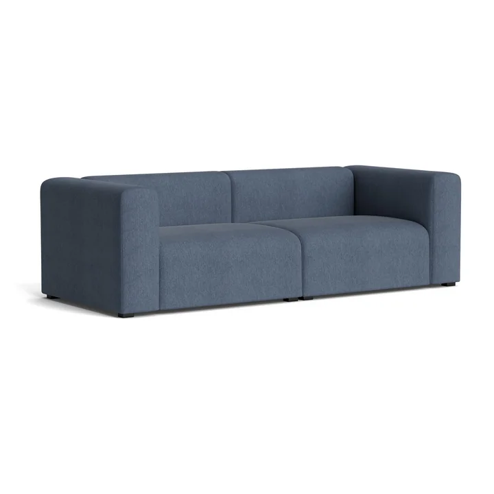 HAY - Mags Sofa 2,5-Sitzer, Kombination 1, blue grey (Turf)