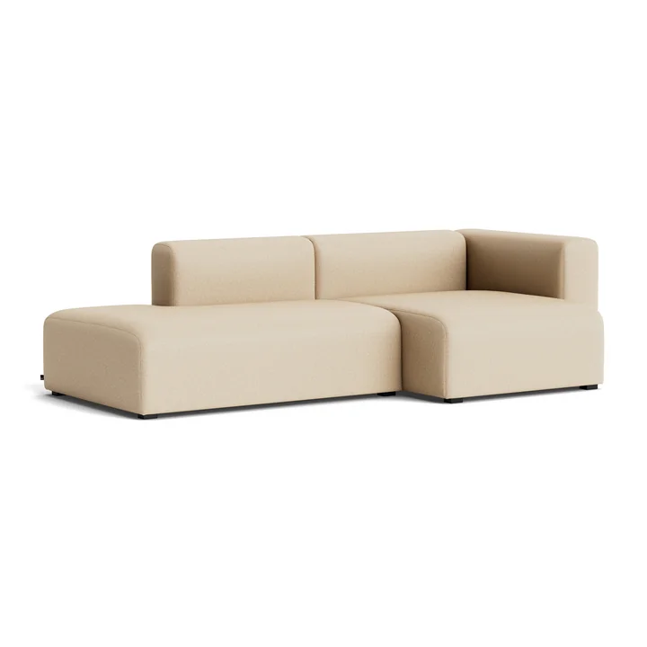 HAY - Mags Sofa 2,5 Sitzer, Kombination 3, Armlehne rechts / beige (Hallingdal 220)